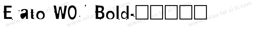 Erato W05 Bold字体转换